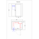 Cameră congelare 6,9 m³ (1,5 x 2,0 x 2,3 m), cu agregat monobloc | TCS014
