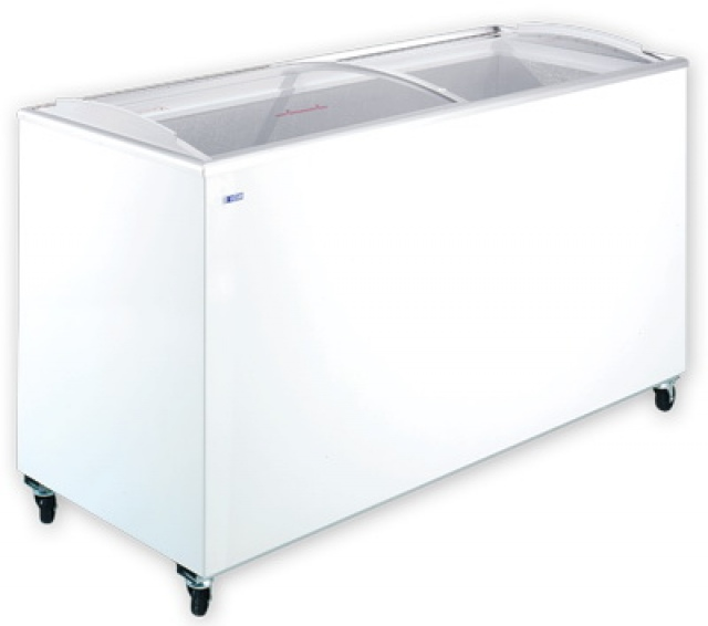 Ladă congelatoare cu geamuri glisante curbate | UDD 500 SCBG (KH-CF500 SCB)