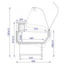 WCH GNN 1.7 - Counter with curved glass