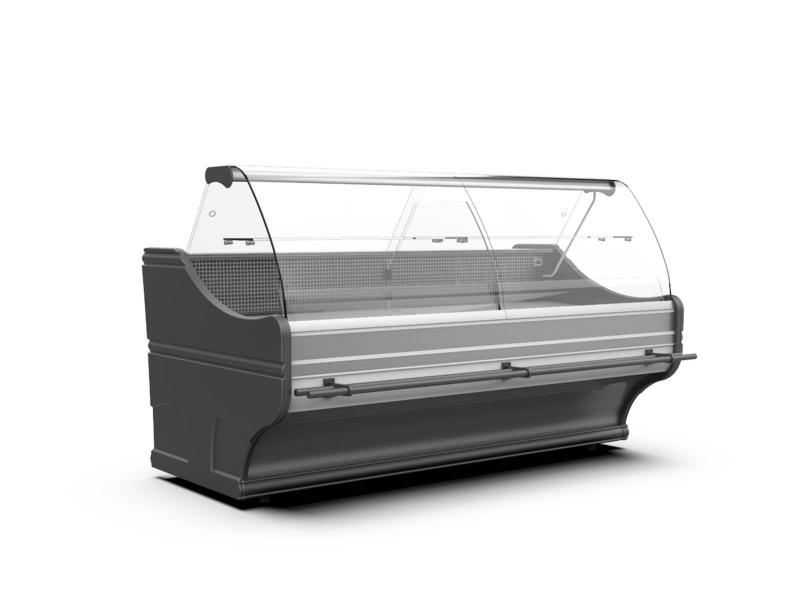 Vitrină frigorifică orizontală cu geam curbat | WCh-6/1B-0,75/1,1 WEGA (S)