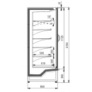Raft frigorific cu uși batante | INDIANA Medium 1.9 (AV-085-MT-D-210-DLА)