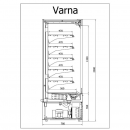 R-1 VR 130/80 VARNA - Hűtött faliregál
