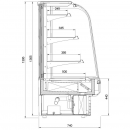 Vitrină frigorifică de prezentare | C-1 TS/Z 120/CH TOSTI