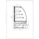 C-1 VN/Z 90/CH  VIENNA - Hűtött bemutatóvitrin