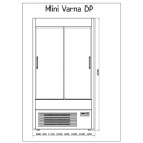 R-1 MVR 110/60 MINI VARNA | Hűtött faliregál csúszó ajtókkal