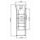 CC 725 GD+ (SCH 602) INOX - Rozsdamentes hűtővitrin