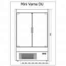 R-1 MVR 160/60 MINI VARNA DUZ | Refrigerated cabinet hinged doors