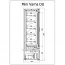 R-1 MVR 160/60 MINI VARNA DUZ | Hűtött faliregál nyíló ajtókkal
