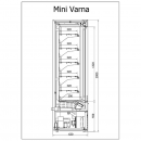 R-1 MVR 130/60 MINI VARNA- Hűtött faliregál
