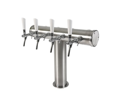 Coloană de bere pentru 6 robineți, cu medalioane iluminate | TC Mozart