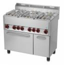 Maşină de gătit cu 6 arzătoare şi cuptor electric | SPT 90 GLS
