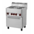 Maşină de gătit electrică cu 4 plite şi cuptor electric | SPT 60 ELS 400V