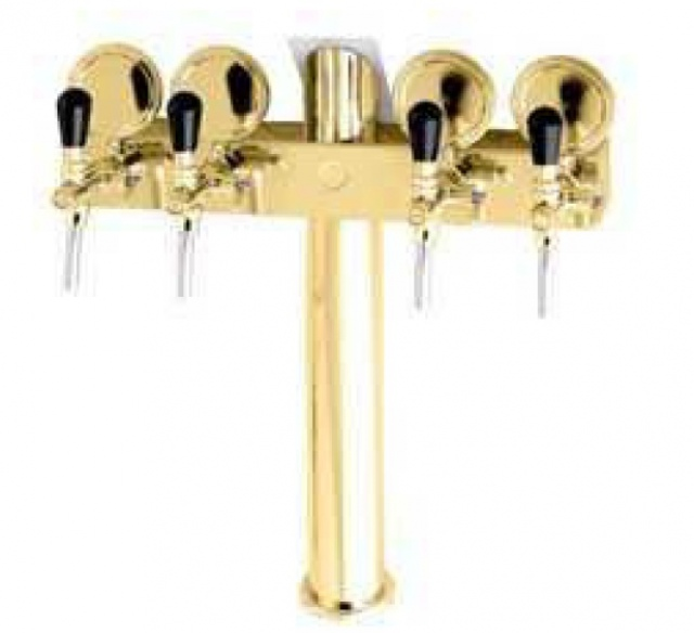 Tower 4xtap PVD plated with medallions