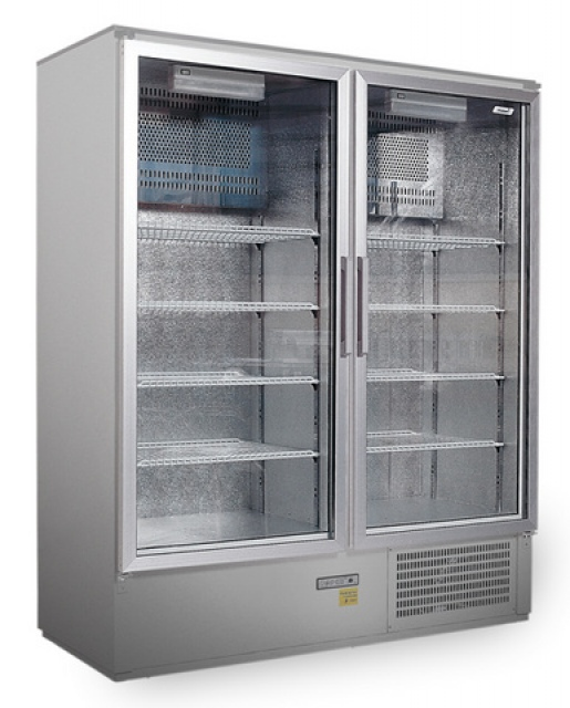 CC 1200 GD INOX (SCH 800 S) - Cooler with double glass doors