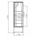Vitrină frigorifică verticală | CC 635 GD (SCH 401) INOX