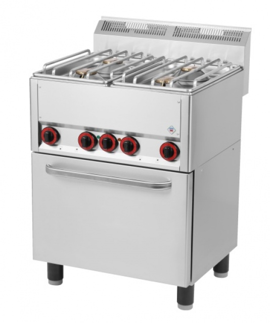 Maşină de gătit cu 4 arzătoare şi cuptor electric | SPT 60 GLS