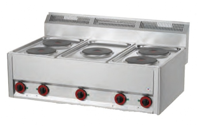 Maşină de gătit electrică cu 5 plite | SP 90/5 ELS