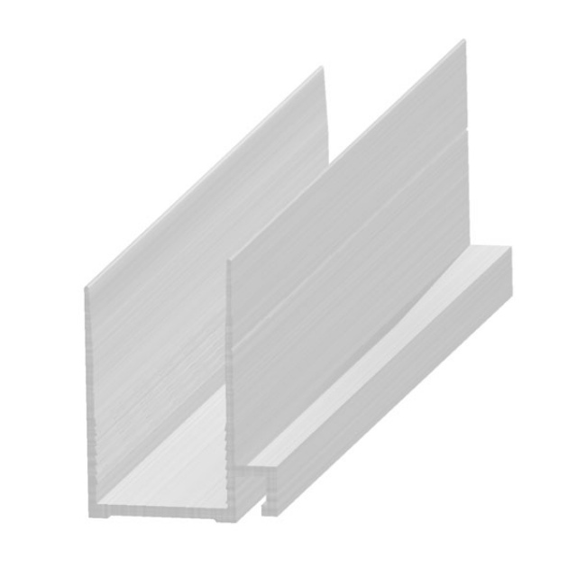 Profil îmbinare tradiţională, 20 mm, aluminiu